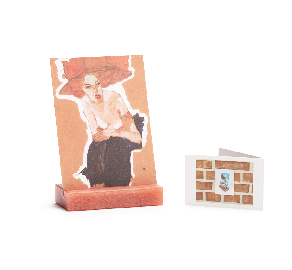 Postkartenhalter Wiener Ziegel