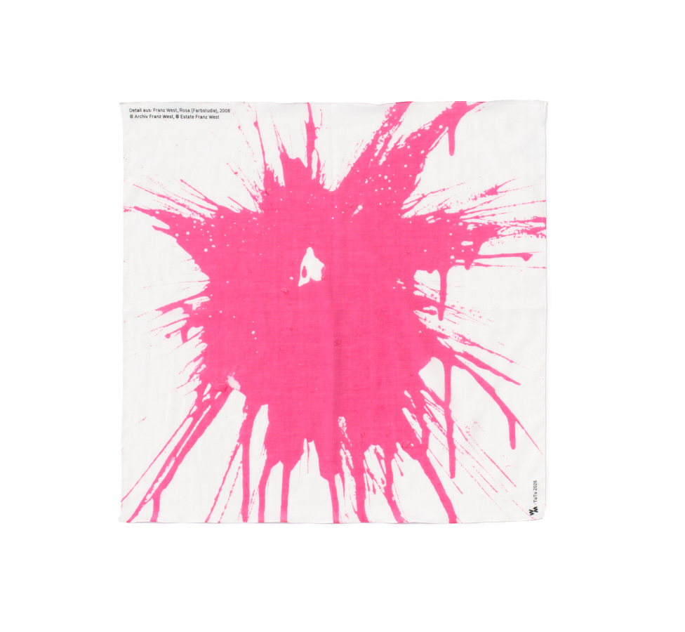 Rosa Franz West Tuch